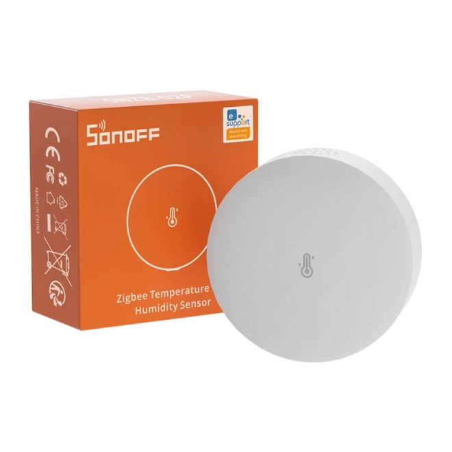 Chytrý teplotný a vlhkostný senzor Zigbee od Sonoff