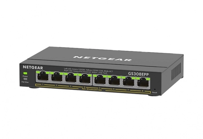 Gigabit ethernet switch s pokročilou správou PoE+
