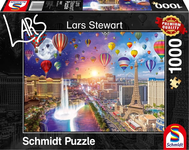 Puzzle Deň a noc: Las Vegas 1000 dielikov