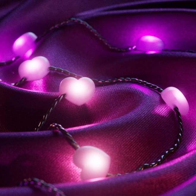 Inteligentné dekoratívne lampy Twinkly Candies USB-C 100 LED RGB srdcia