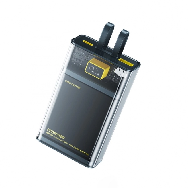 Power banka Wekome Vanguard Series 20000 mAh s USB-C & Lightning káblom