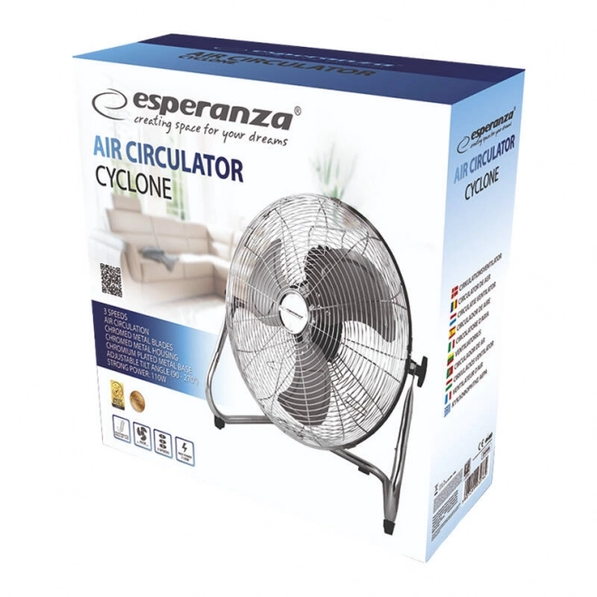 Ventilátor Esperanza Cyclone EHF006 strieborný
