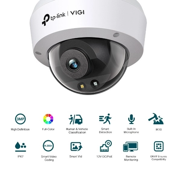 Kamera VIGI 4MP Dome s plnou farbou