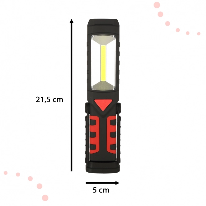 Latarka do dielne 3v1 USB COB magnetická s akumulátorom