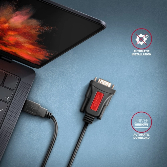 USB 2.0 na RS-232 adaptér 1,5 m kábel s čipom Prolific
