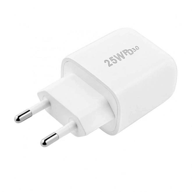 Rychlonabíjačka USB-C 25 W biela