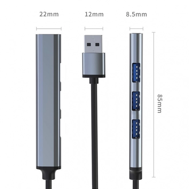 USB hub 3.0 Qoltec 4 porty