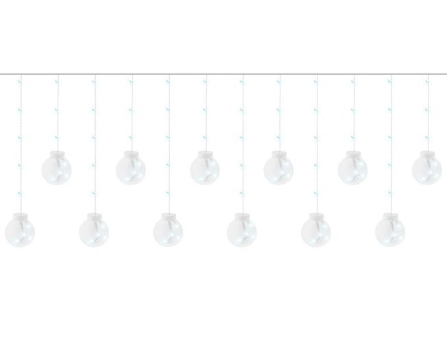 Svetelná záclona 108 LED studená biela