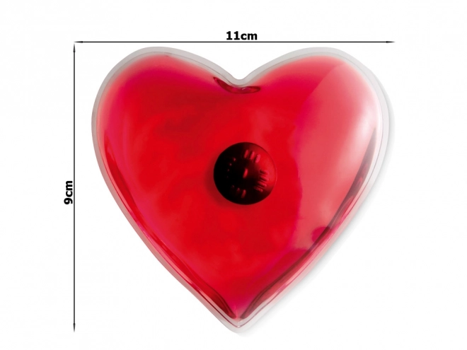 Gélový ohrievač na ruky, dlane a nohy v tvare srdca