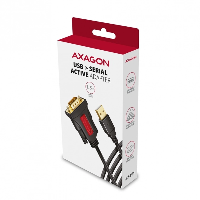USB 2.0 na RS-232 adaptér 1,5 m kábel s čipom Prolific