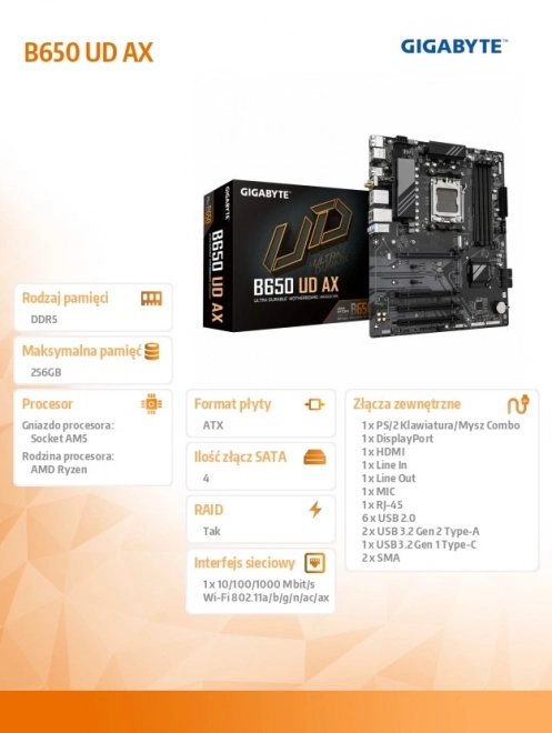 Základná doska B650 s Wi-Fi