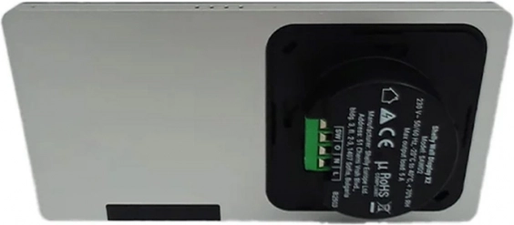 Duálny ovládací panel Shelly Wall Display X2 WiFi/BLU strieborný