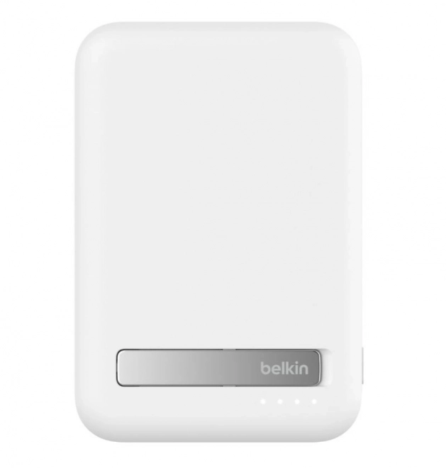 Magnetická powerbanka so stojanom 8000mAh Qi2 MagSafe biela