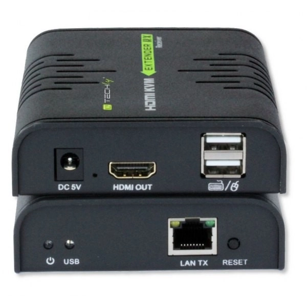 Extender HDMI + USB cez kábel Cat.5/5e/6 120m