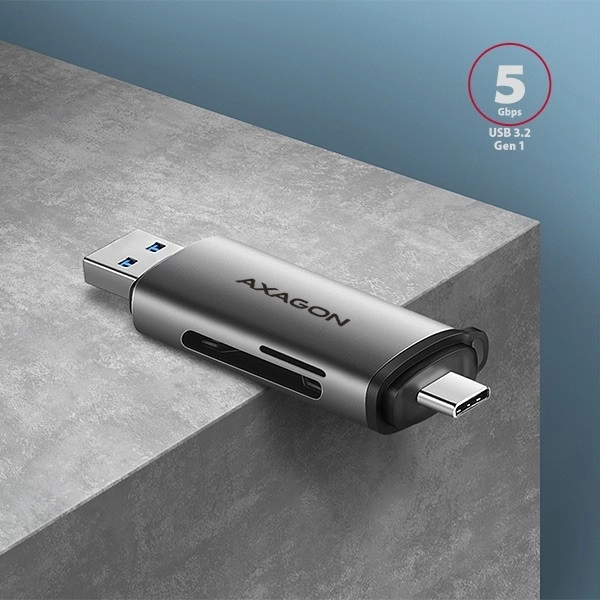 Univerzálny Čítačka Kariet AXAGON CRE-SAC USB-C/USB-A