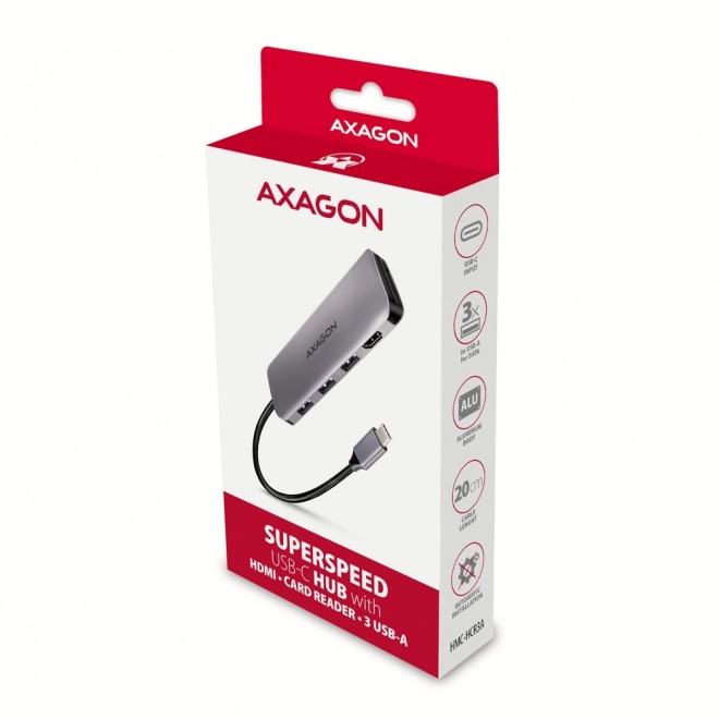 Multifunkčný USB-C hub s HDMI a čítačkou kariet