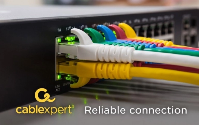 Patch cord kat.6 medený UTP 7,5m šedý
