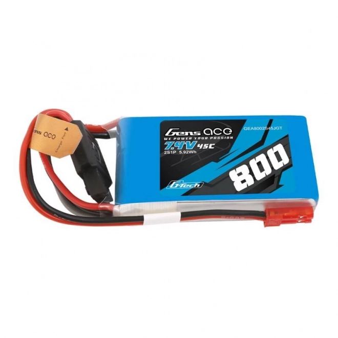 Gens Ace G-Tech Lipo Batéria 800mAh 7,4V 45C 2S1P