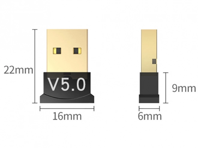 Adaptér Bluetooth 5.0 s vysokorýchlostným rýchlym rozhraním USB