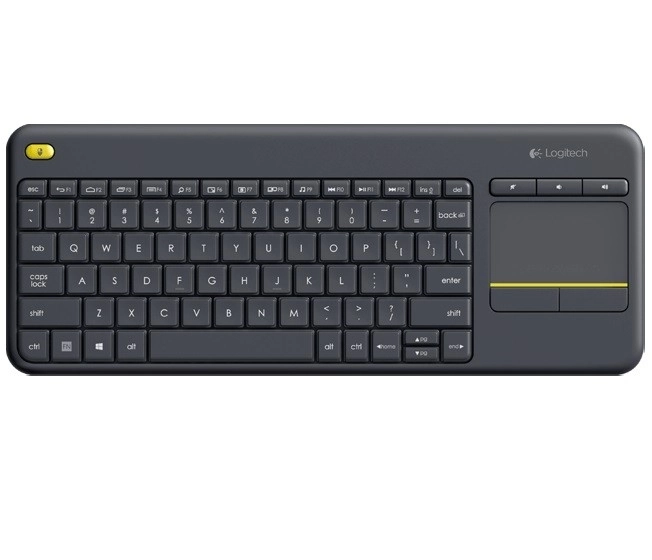 Bezdrôtová klávesnica s dotykovým panelom Logitech K400 Plus čierna