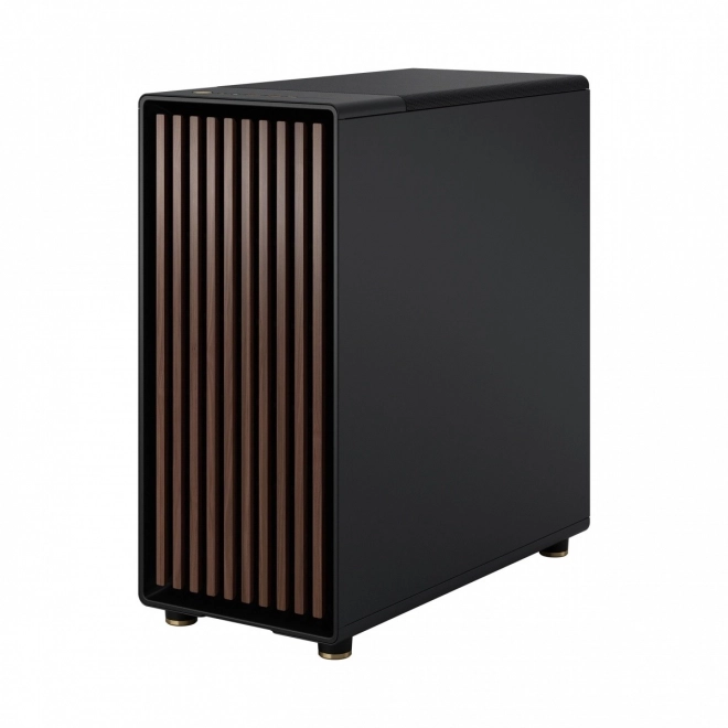 Fractal Design skrinka North čierna s drevenými prvkami