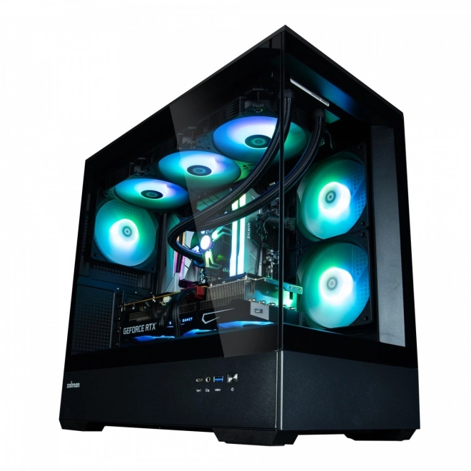 Elegantná herná skriňa MicroATX s RGB osvetlením