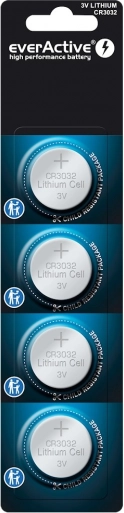 Lítiová batéria everActive CR3032 - blister 4 ks