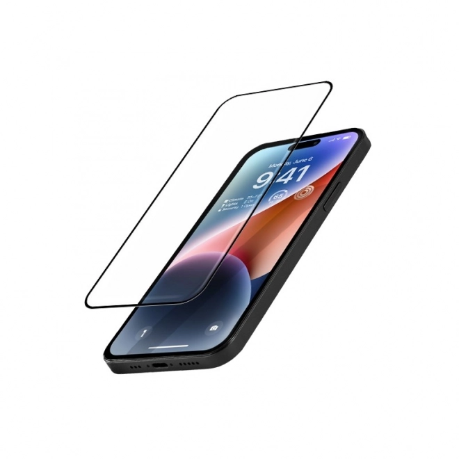 Ochranné sklo Anti-Bacterial 3D Armour Glass pre iPhone 14 Pro s inštalačným rámom