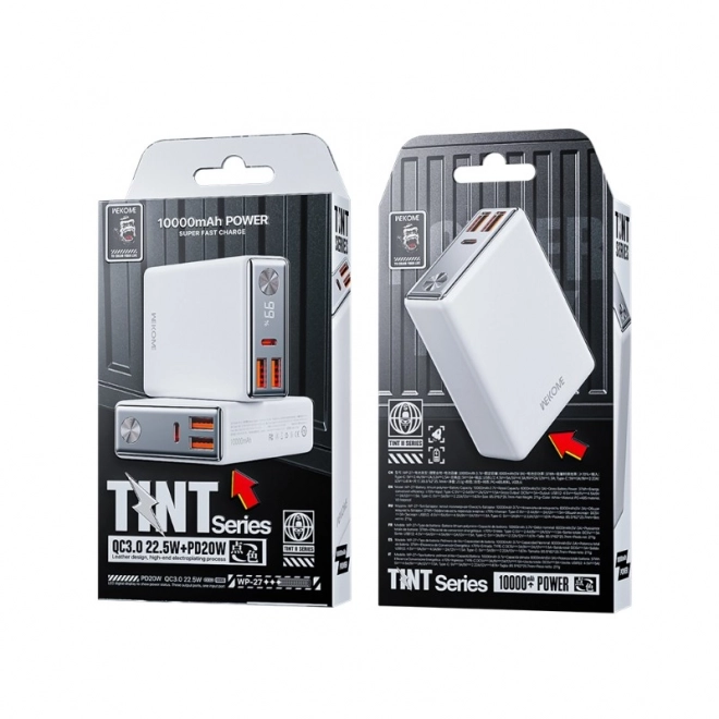 Powerbanka WEKOME WP-27 Tint Series Super rýchle nabíjanie USB-C PD a USB-A