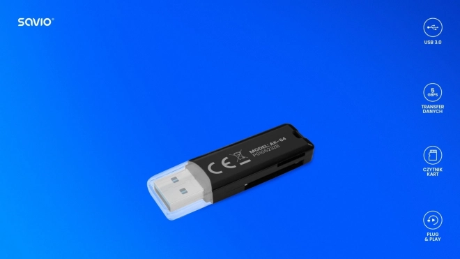 Čítačka kariet SD USB 3.0 SAVIO