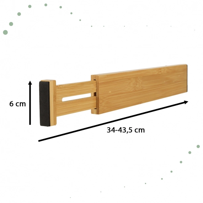 Organizér do zásuvky bambusový nastaviteľný 43cm