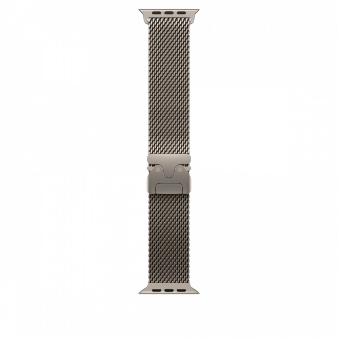 Mediolánsky náramok z titánu v prirodzenej farbe pre puzdro 49 mm - veľkosť S