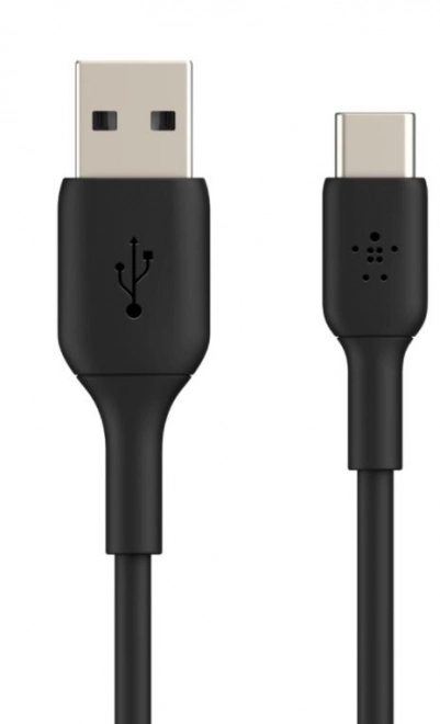 Čierny PVC kábel USB-C 15 cm