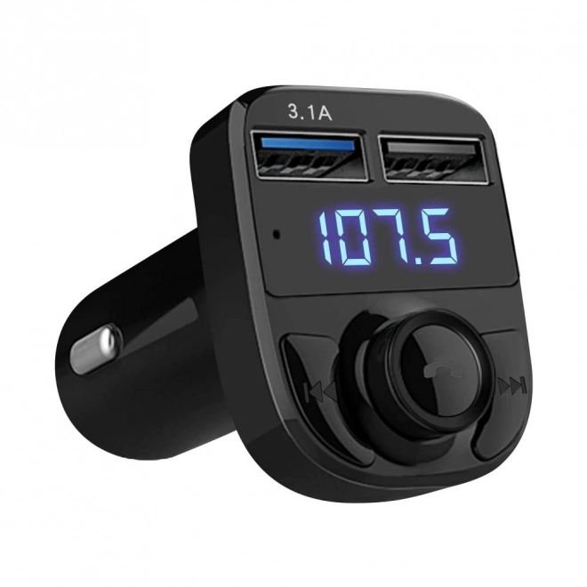 Multifunkčný FM transmitter s Bluetooth a USB nabíjačkou