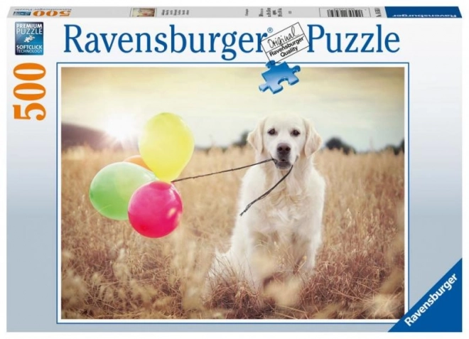 Ravensburger Puzzle Labrador s balónikmi 500 dielikov