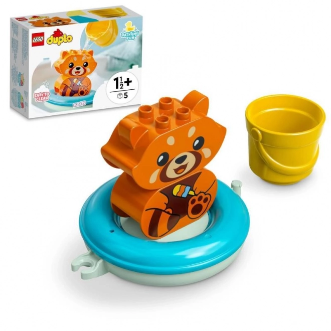 Lego Duplo Kúpanie s Plávajúcou Červenou Pandou