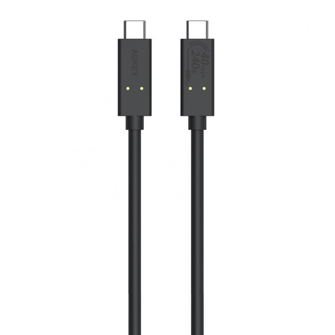 Kábel USB-C na USB-C 240W čierny 0,8m