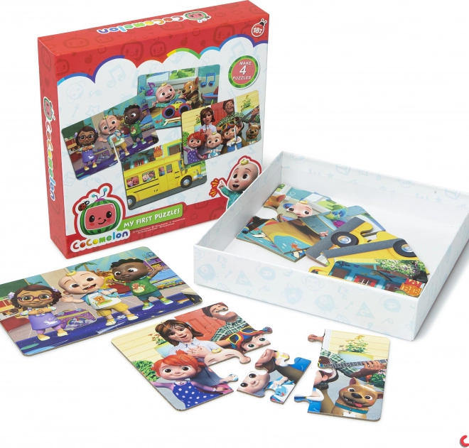 Detské puzzle CoComelon – 4 obrázky po 6 dielikoch