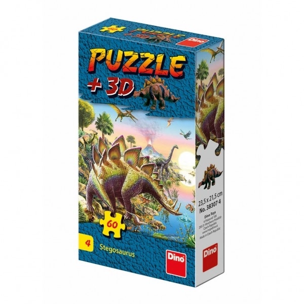 Puzzle s dinosaurem: Parasaurolophus 60 dielikov