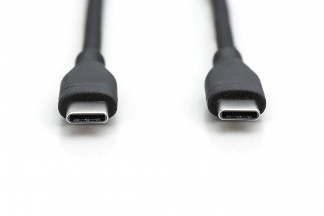 Silikónový napájací kábel USB-C - USB-C 60W 0,5m čierny