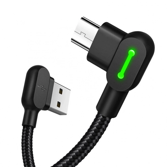 Kábel USB-Micro USB Mcdodo LED 3m čierny