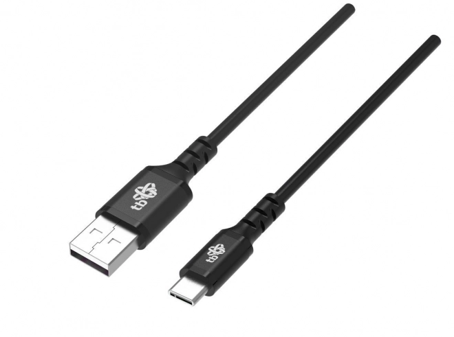 Silikónový kábel USB - USB C 2m Čierny Quick Charge