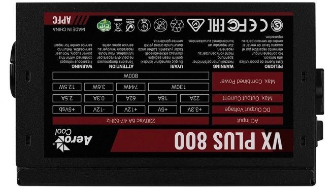 Záložný zdroj Aerocool VX Plus 800W ATX