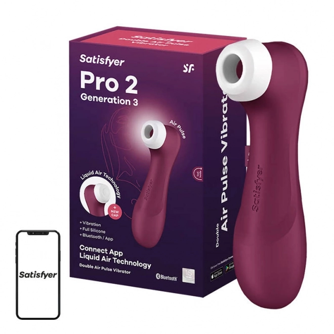 Masážny prístroj Satisfyer Pro 2 Generation 3 s aplikáciou červený