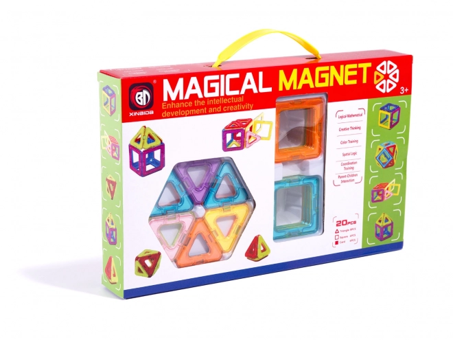 Farebné magnetické kocky Magical Magnet 20 ks