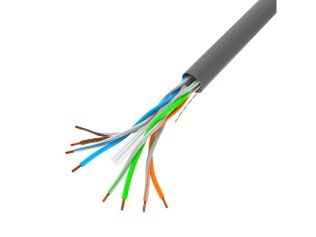 Sivý UTP kábel Kat.6 CU 305 m