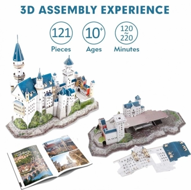 Puzzle 3D Zámok Neuschwanstein - National Geographic