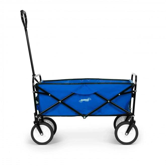 Skladací transportný vozík na pláž a záhradu 70kg modrý