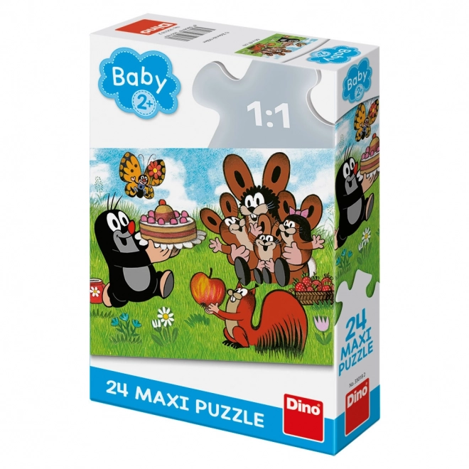 Krtkove narodeniny Maxi puzzle - 24 dielikov