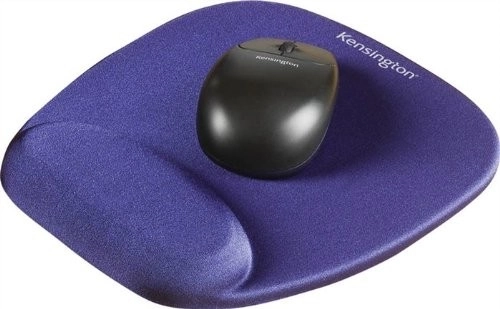 Ergonomická podložka pod myš z peny modrá